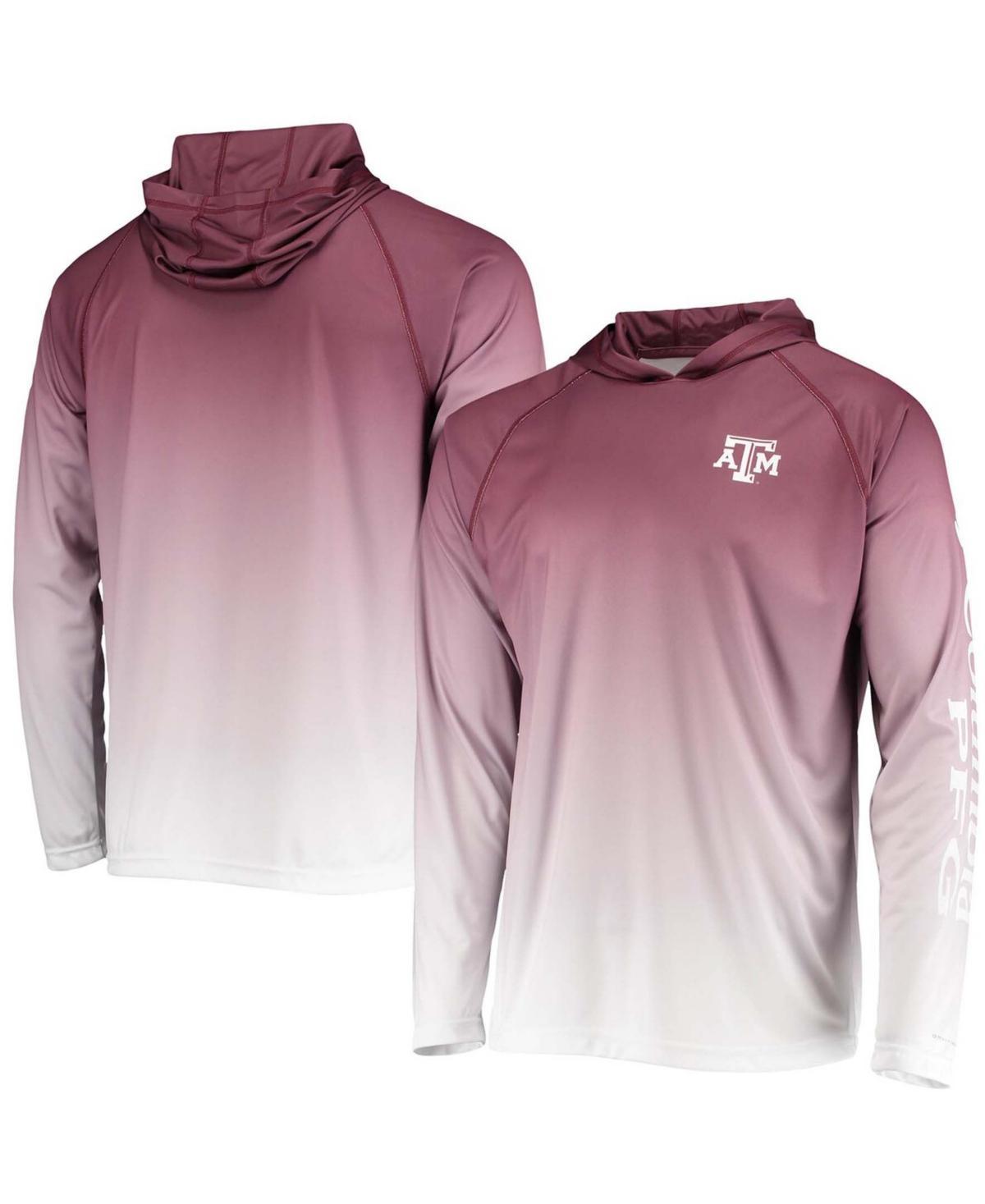 Mens Maroon Texas A M Aggies Terminal Tackle Omni-Shade Upf 50 Long Sleeve Hooded T-shirt Product Image