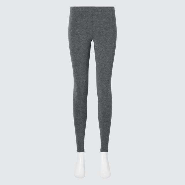 Womens Heattech Ultra Warm Leggings with Moisture-Wicking Dark Gray Small UNIQLO US Product Image