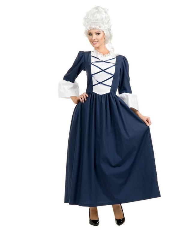 BuySeasons Womens Colonial Lady Adult Costume - Blue Product Image