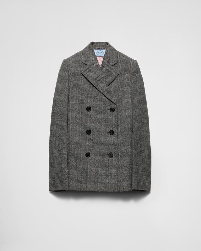 Double-breasted Prince of Wales checked jacket Product Image