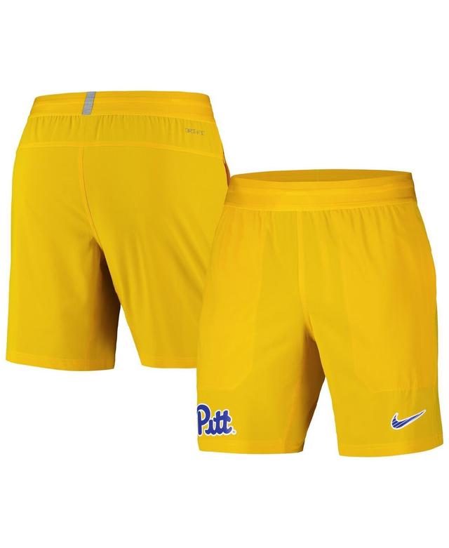 Nike Mens Gold Pitt Panthers 2024/25 Sideline Performance Woven Shorts Product Image