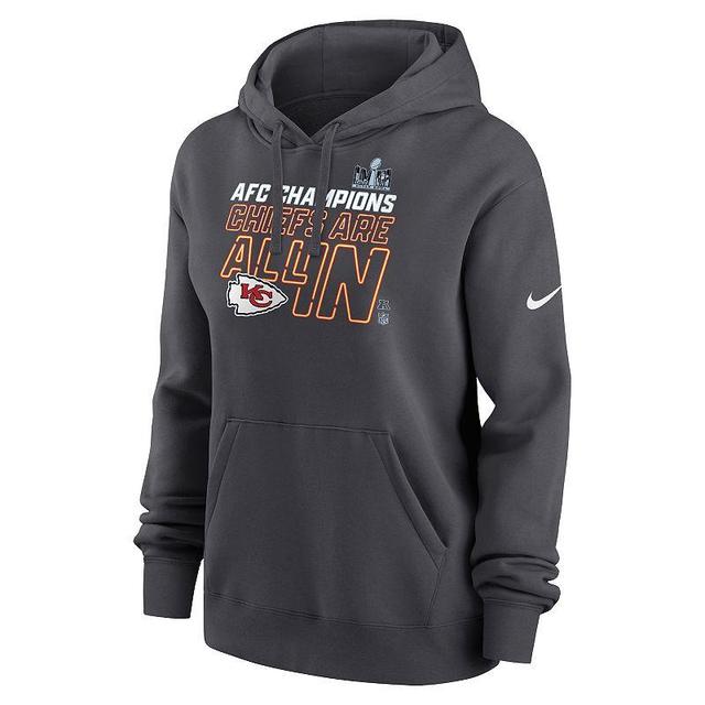 Womens Nike Kansas City Chiefs 2023 NFL Conference Champions Trophy Hoodie Product Image