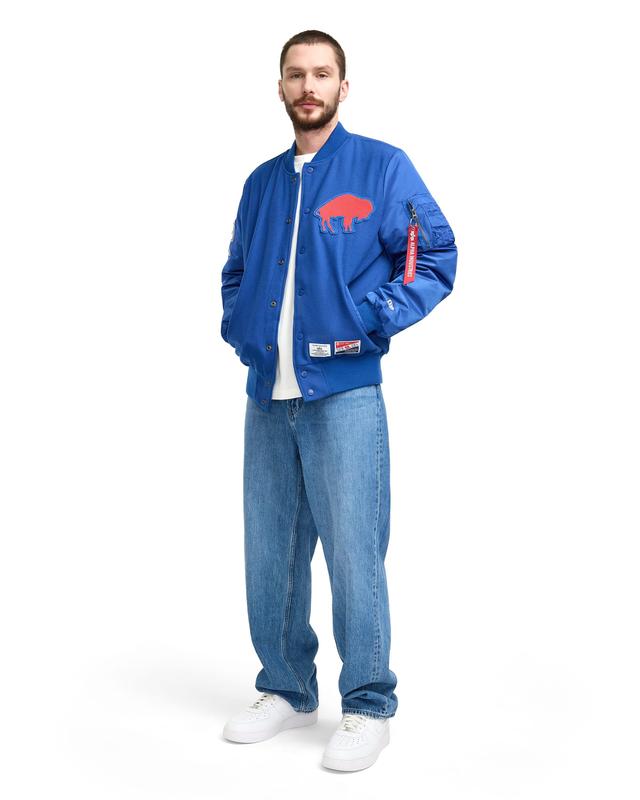 Alpha Industries x Buffalo Bills Historic MA-1 Wool Varsity Jacket Male Product Image