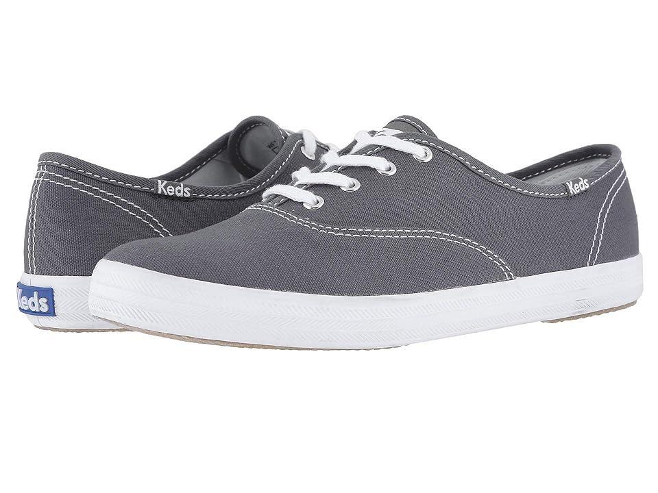 Keds Champion Canvas Lace-Up (Graphite) Women's Lace up casual Shoes Product Image