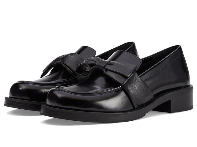 Sofia Bold Leather Bow Loafers Product Image