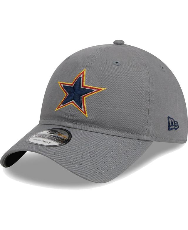 Men's New Era Gray Dallas Cowboys Color Pack 9TWENTY Adjustable Hat Product Image