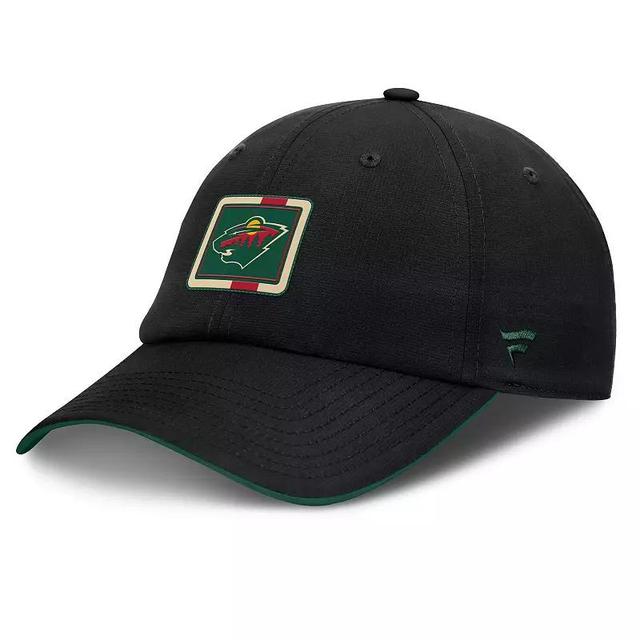 Mens Fanatics /Green Minnesota Wild Authentic Pro Ripstop Adjustable Hat Product Image