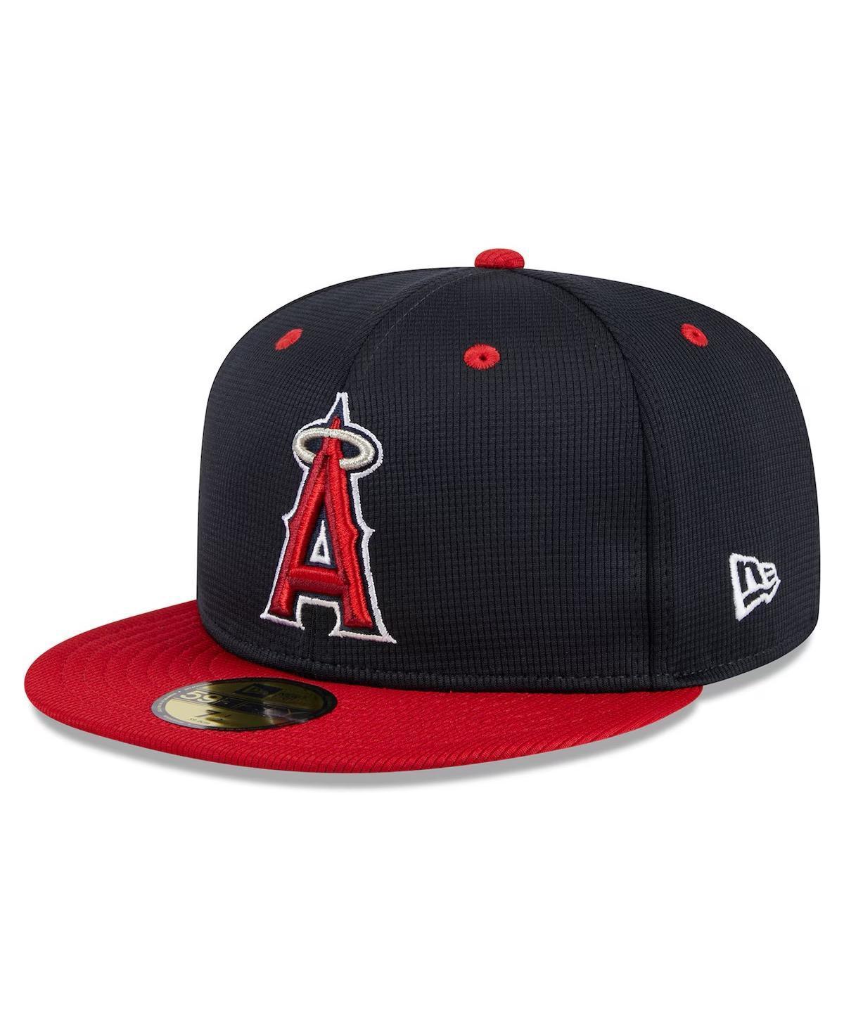 Mens New Era Navy Los Angeles Angels 2024 Batting Practice 59FIFTY Fitted Hat ANG Blue Product Image