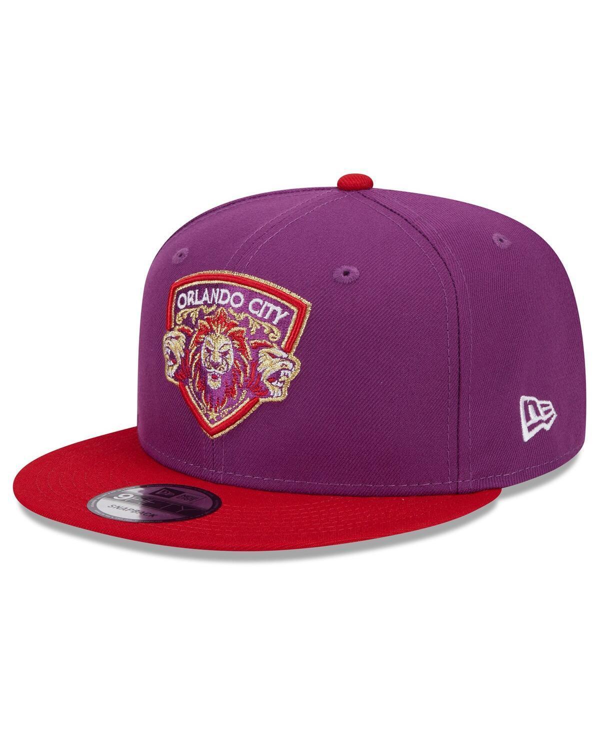 Mens New Era Purple Orlando City SC Jersey Hook 9FIFTY Snapback Hat Product Image