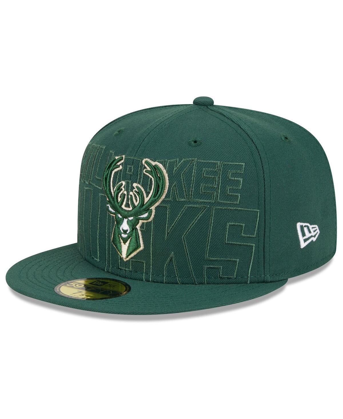 Mens New Era Hunter Green Milwaukee Bucks 2023 Nba Draft 59FIFTY Fitted Hat Product Image