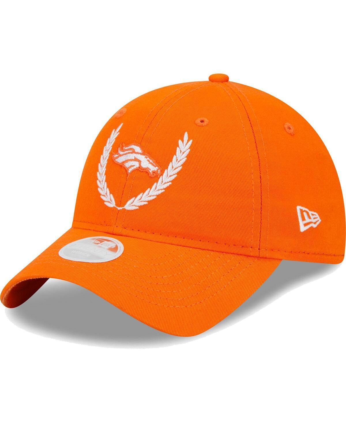 Womens New Era Denver Broncos Leaves 9TWENTY Adjustable Hat Product Image