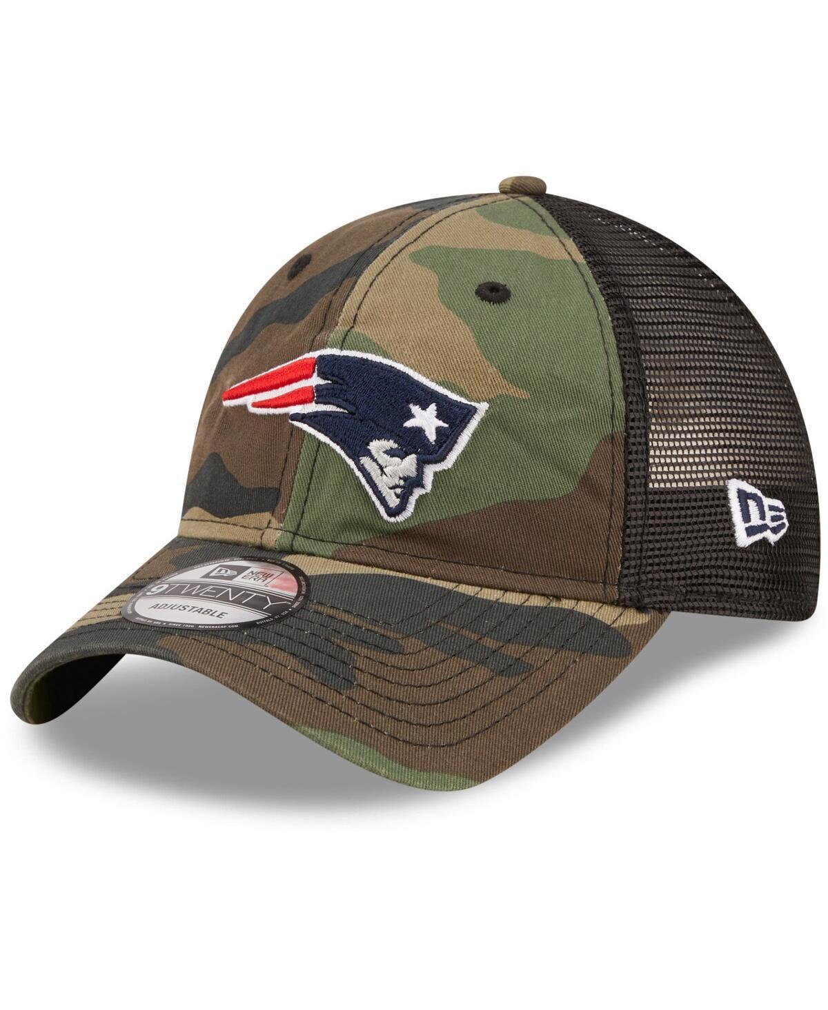 Mens New Era Camo New England Patriots Basic 9Twenty Trucker Snapback Hat - Camo Product Image