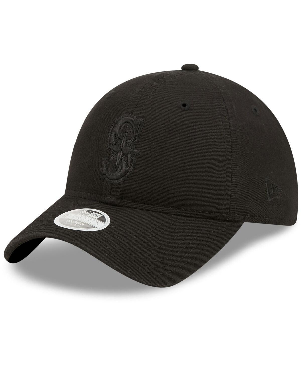 Womens New Era Seattle Mariners Black Core Classic Ii 9TWENTY Adjustable Hat - Black Product Image