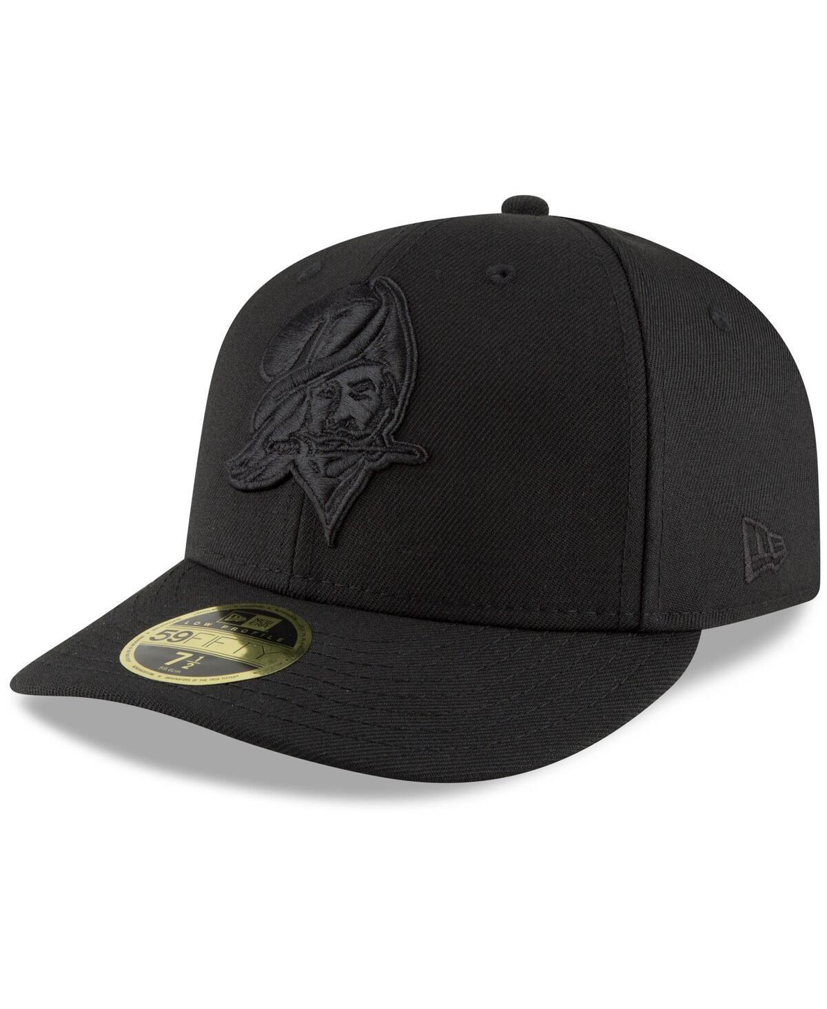 Mens New Era Black Tampa Bay Buccaneers Historic Logo Black Low Profile 59FIFTY II Fitted Hat Product Image