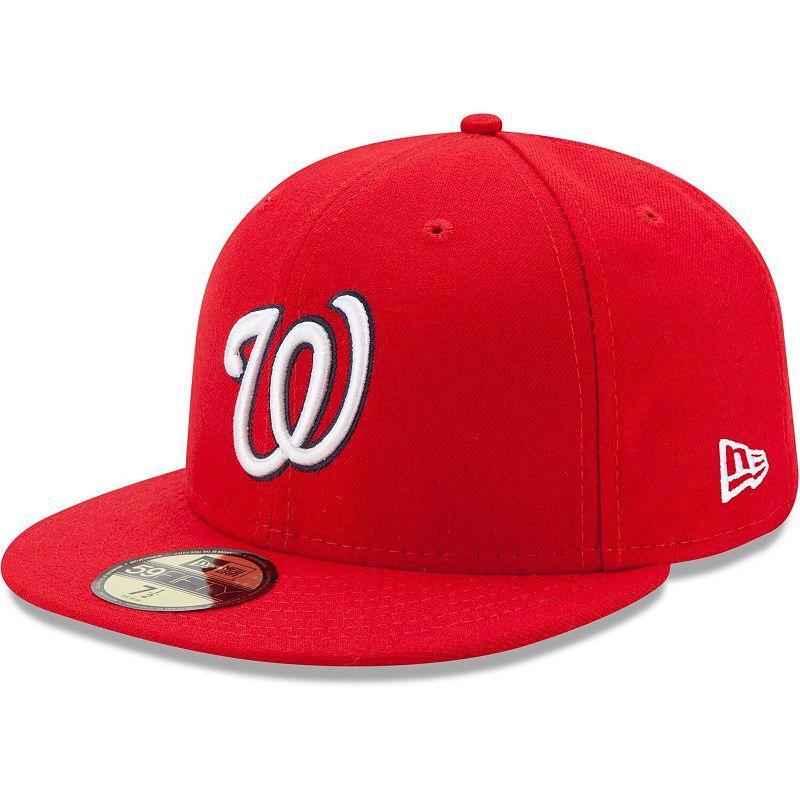 Mens New Era Washington Nationals Game Authentic Collection On-Field 59FIFTY Fitted Hat Product Image