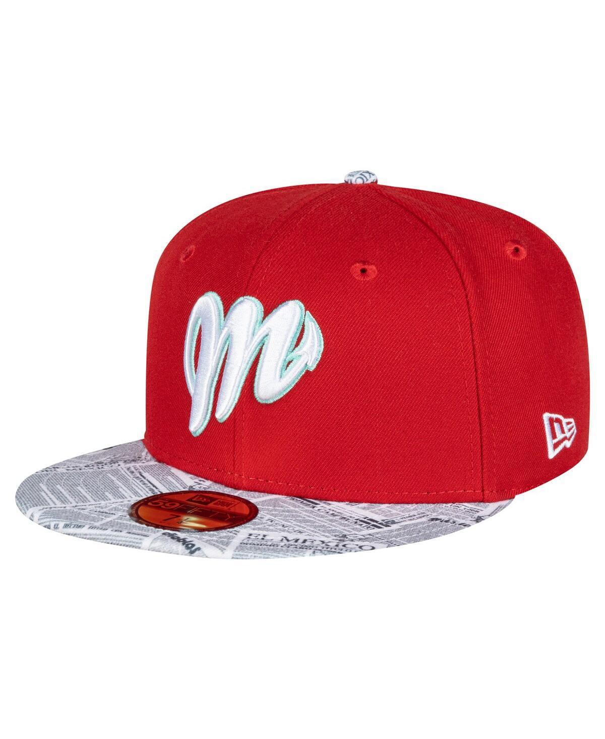 New Era Mens Red/White Mexico Diablos Mexico League On Field 59FIFTY Fitted Hat Product Image