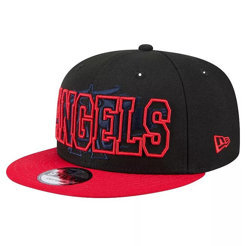 Mens New Era Los Angeles Angels Splatter 9FIFTY Snapback Hat Product Image