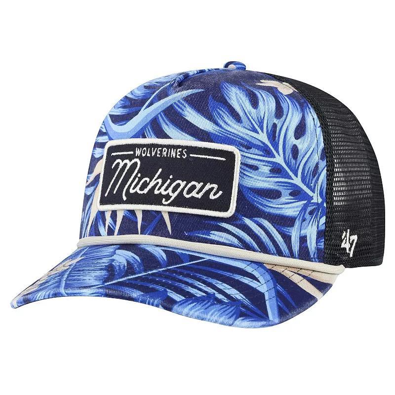 Mens 47 Michigan Wolverines Tropicalia Hitch Adjustable Hat, Blue Product Image