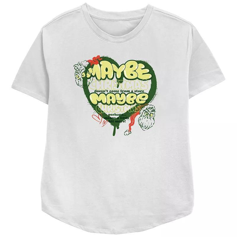 Womens Dr. Seuss Grinch Maybe Relaxed Fit Graphic Tee Product Image