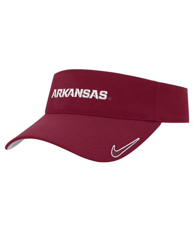 Mens Nike Cardinal Arkansas Razorbacks 2024 Sideline Ace Performance Adjustable Visor Product Image