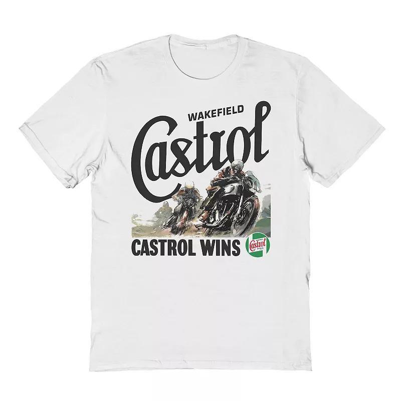 Mens Castrol Wins Ringer Graphic Tee Product Image