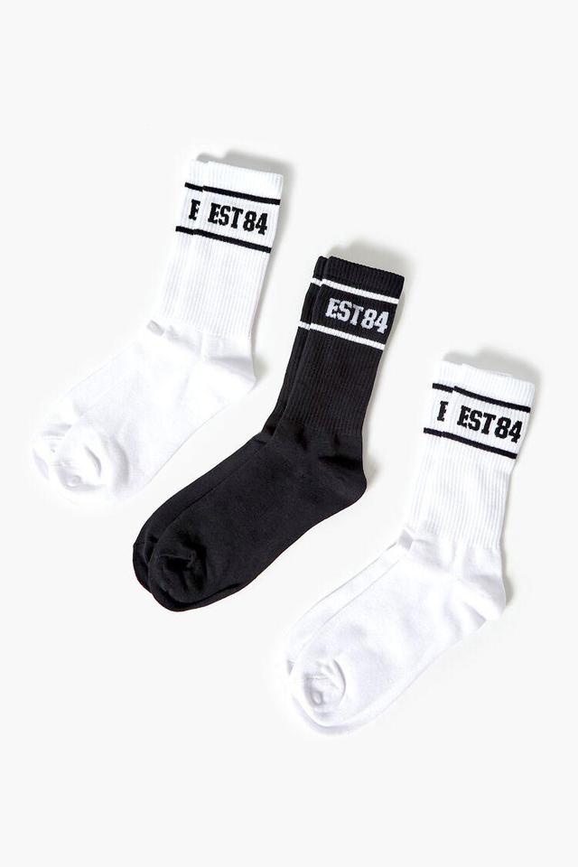 Men EST 84 Crew Socks Set - 3 pack | Forever 21 Product Image