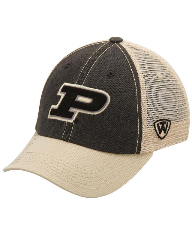 Mens Black and Tan Purdue Boilermakers Offroad Trucker Hat - Black Product Image