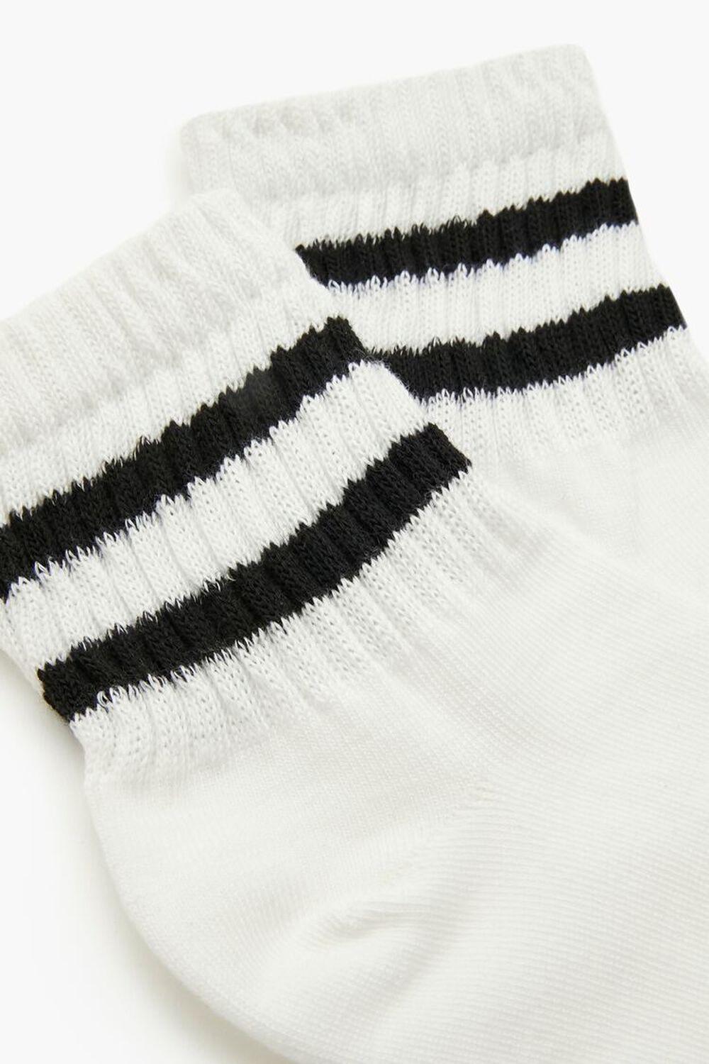 Varsity-Striped Quarter-Length Socks | Forever 21 Product Image