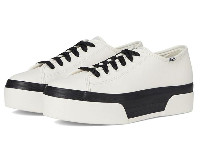 Keds Triple Up Leather (White Bumper Foxing Stripe) Women's Shoes Product Image