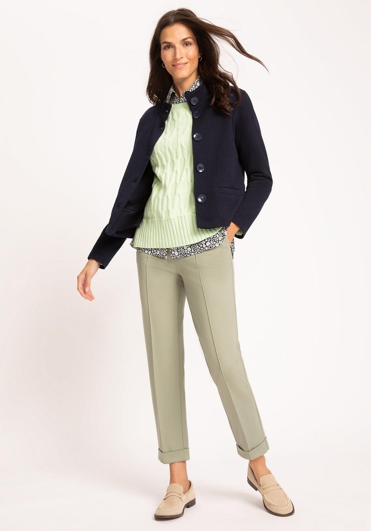 Olsen Womens Straight Leg Knit Pull-On Trouser Product Image