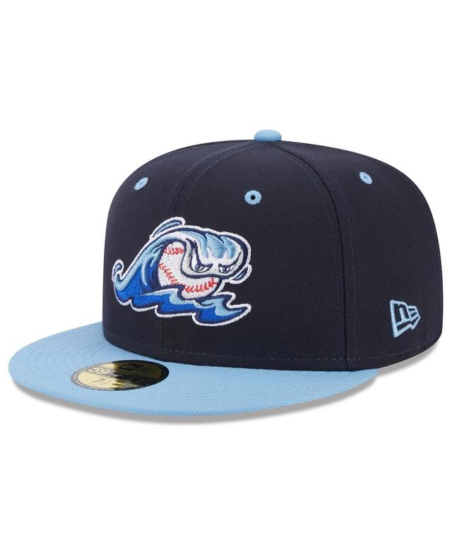 Mens New Era Navy West Michigan Whitecaps Authentic Collection Alternate Logo 59FIFTY Fitted Hat Product Image