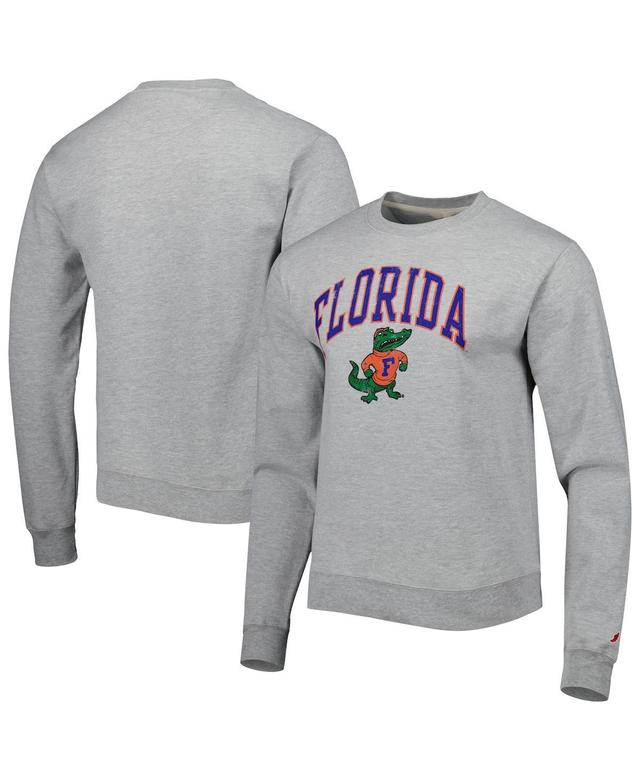 Mens League Collegiate Wear Gray Florida Gators 1965 Arch Essential Fleece Pullover Sweatshirt Product Image