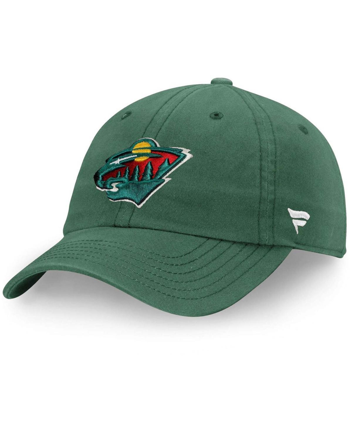 Mens Fanatics Branded Minnesota Wild Core Primary Logo Adjustable Hat Product Image