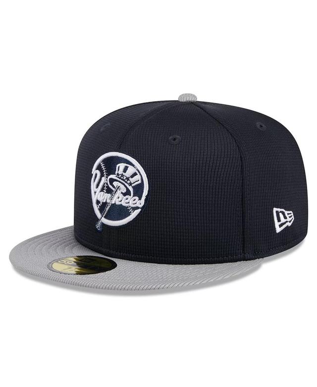 Mens New Era New York Yankees 2024 Batting Practice 59FIFTY Fitted Hat Blue Product Image