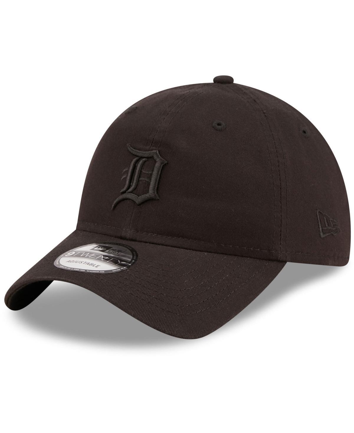 Mens New Era Detroit Tigers Black Core Classic 2.0 9TWENTY Adjustable Hat - Black Product Image