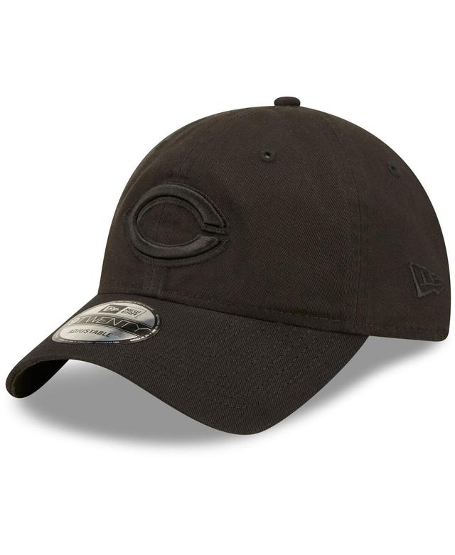 Mens New Era Cincinnati Reds Black Core Classic 2.0 9TWENTY Adjustable Hat - Black Product Image