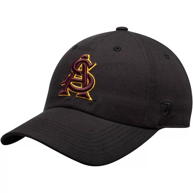 Mens Top of the World Black Arizona State Sun Devils Staple Adjustable Hat Product Image