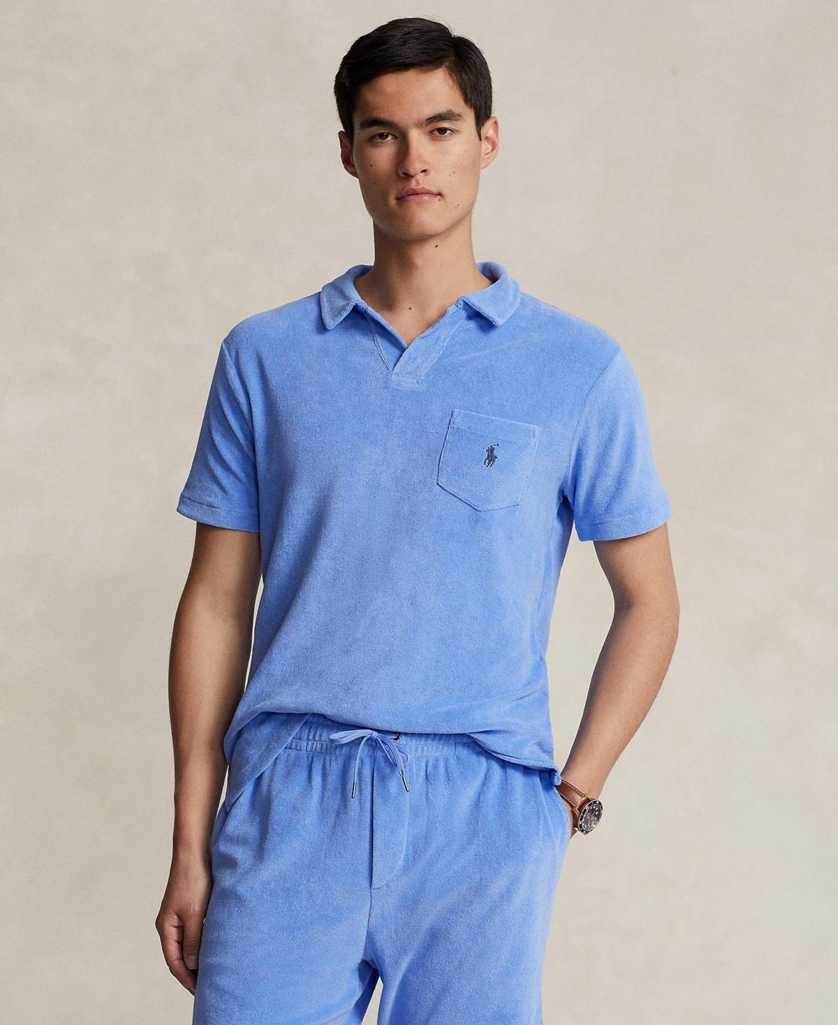 Polo Ralph Lauren Mens Cotton-Blend Terry Polo Shirt Product Image