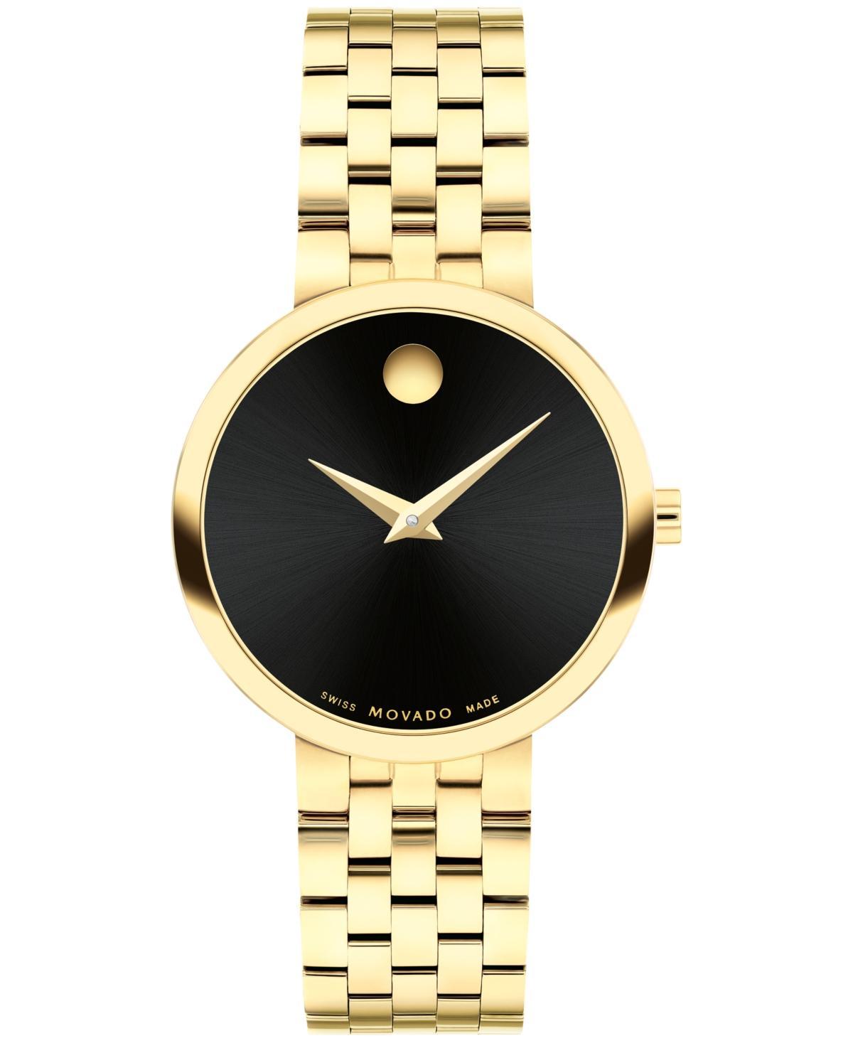 Movado Womens Museum Classic Swiss Quartz Yellow Pvd Watch 30mm Product Image