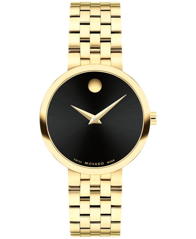 Movado Womens Museum Classic Swiss Quartz Yellow Pvd Watch 30mm Product Image