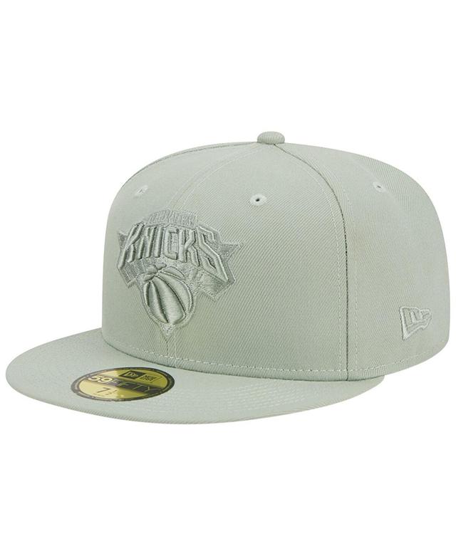 Mens New Era Light Green New York Knicks Sage Color Pack 59FIFTY Fitted Hat Product Image