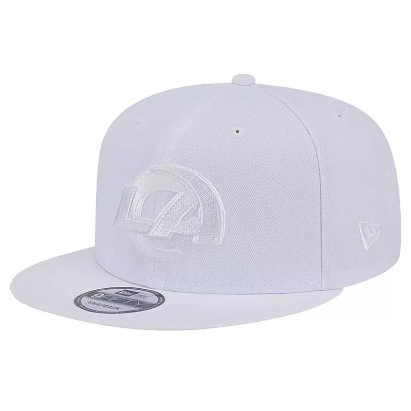 Mens New Era Los Angeles Rams Main White 9FIFTY Snapback Hat Product Image