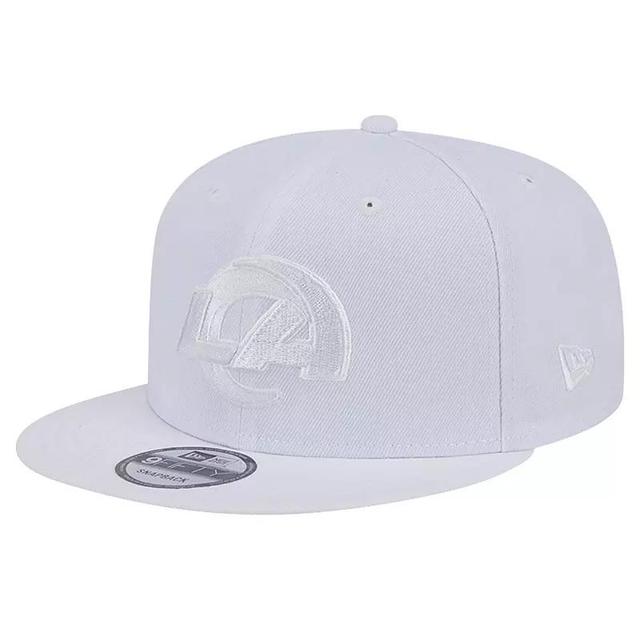 Mens New Era Los Angeles Rams Main White 9FIFTY Snapback Hat Product Image