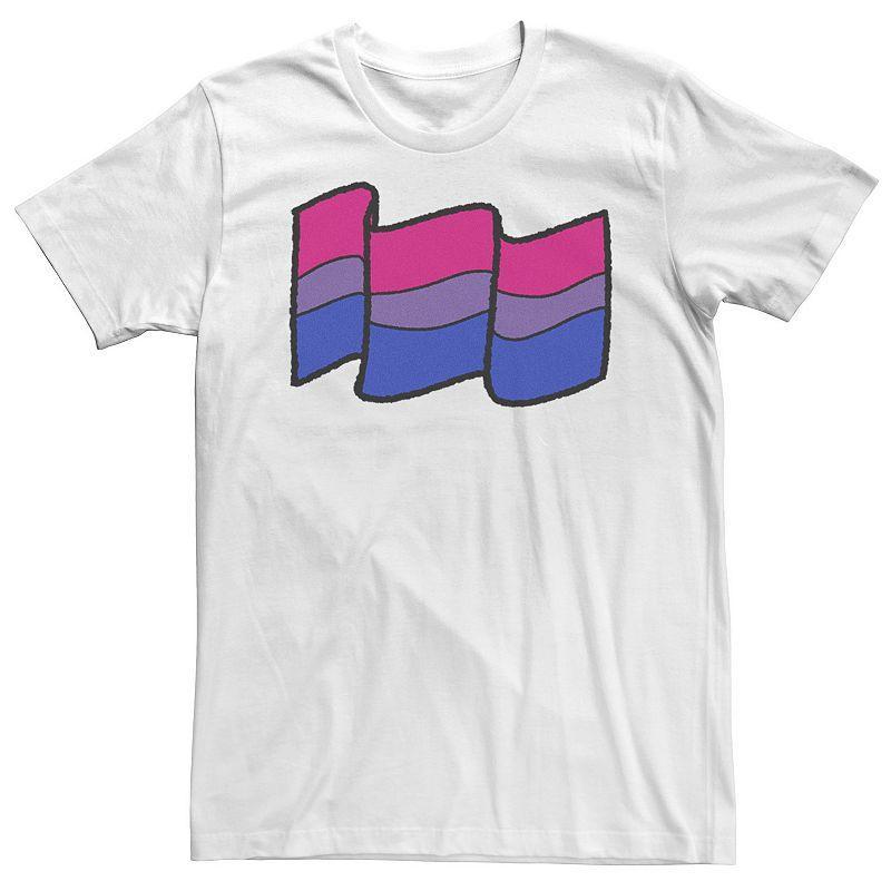 Mens Pride Bisexual Flag Tee White Product Image