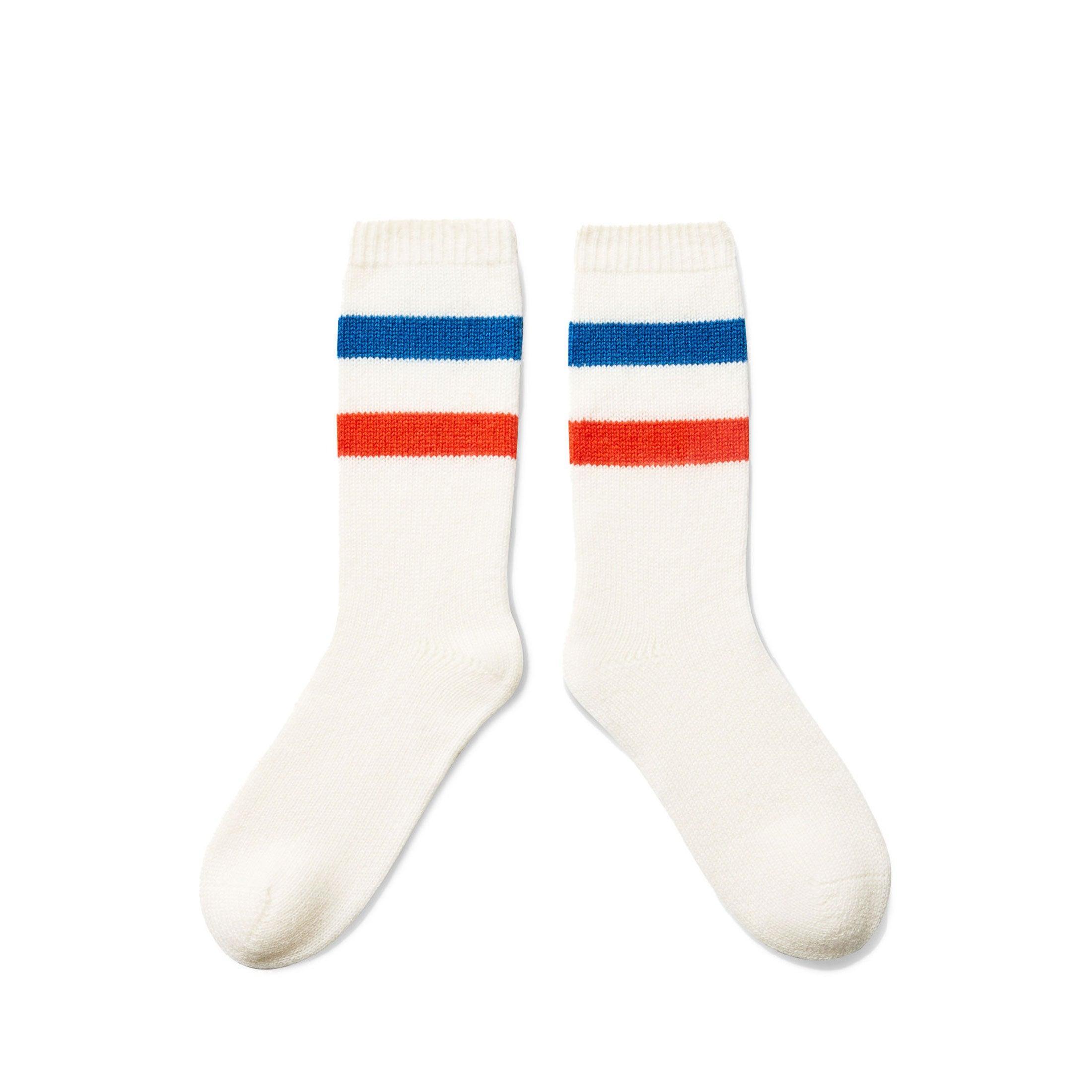 The Cashmere Blend Sock - Cream/Royal Blue/Poppy Product Image