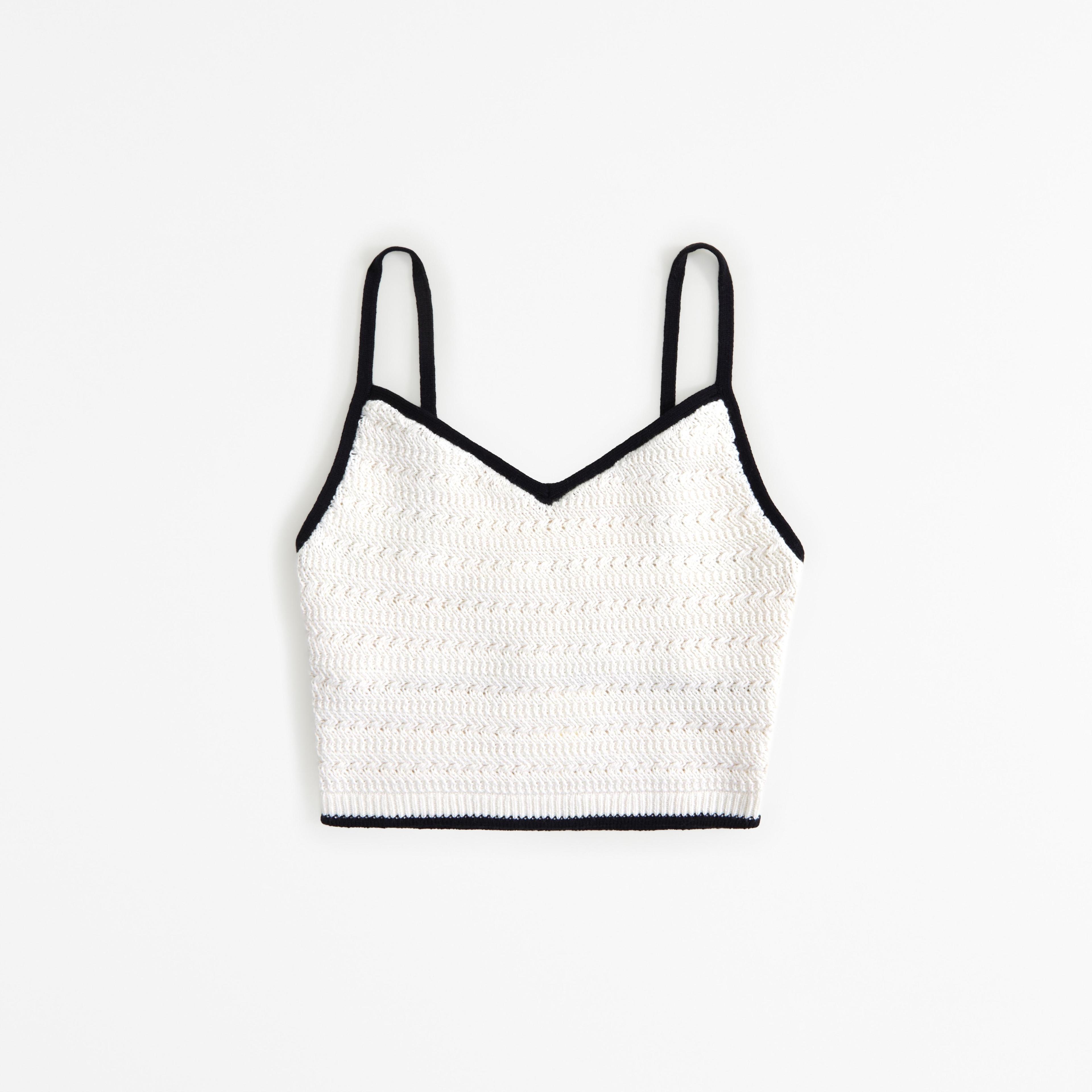 Crochet-Style Bra Top Product Image