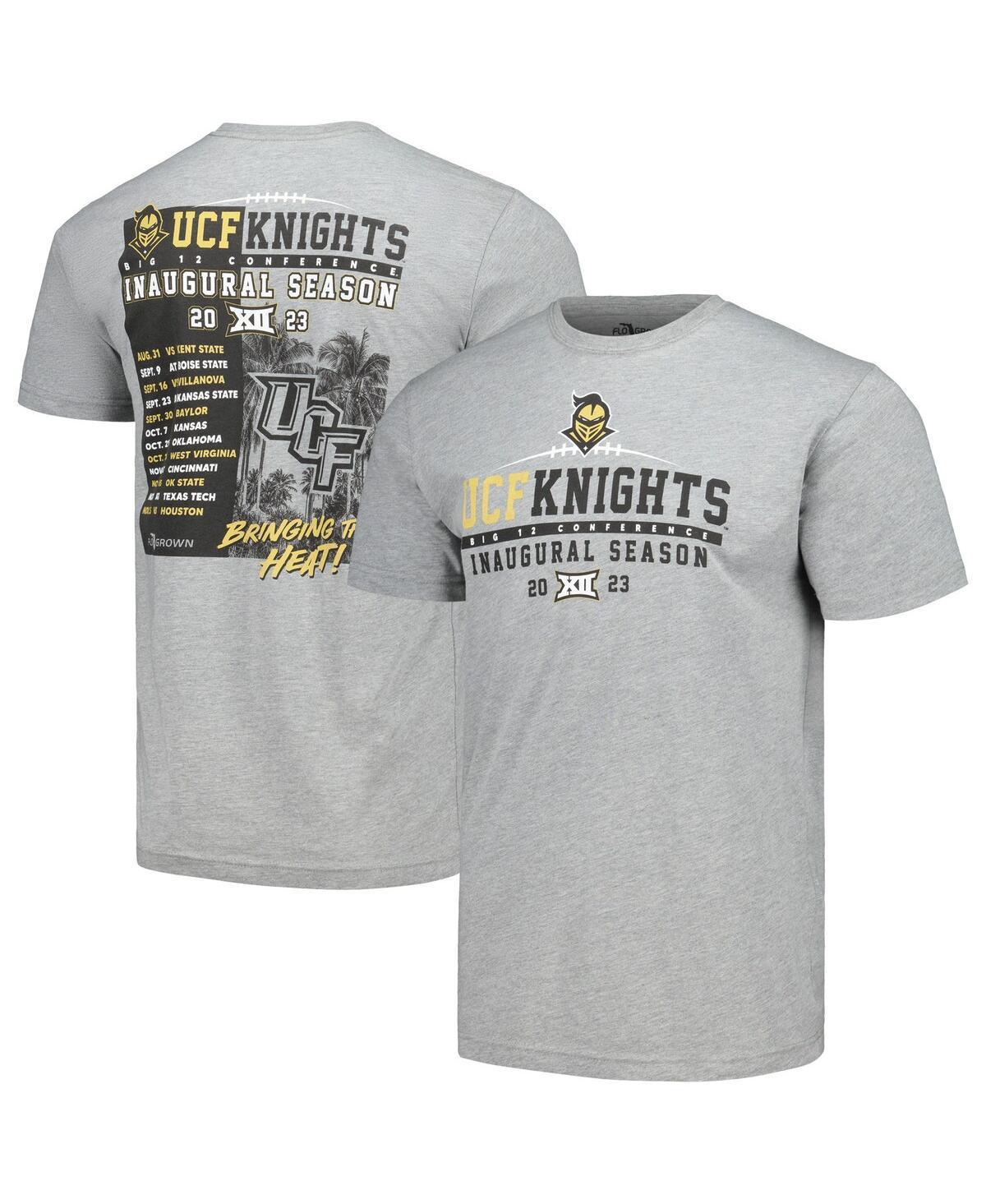 Mens Heather Gray Ucf Knights Inaugural Big 12 Schedule T-shirt Product Image