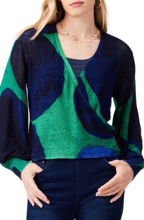 NIC+ZOE Ocean Dot 4-Way Cardy Multi) Women's Sweater Product Image