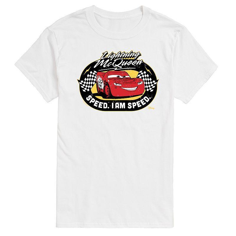 Disney / Pixars Lightning McQueen Cars Mens Race Track Graphic Tee Product Image