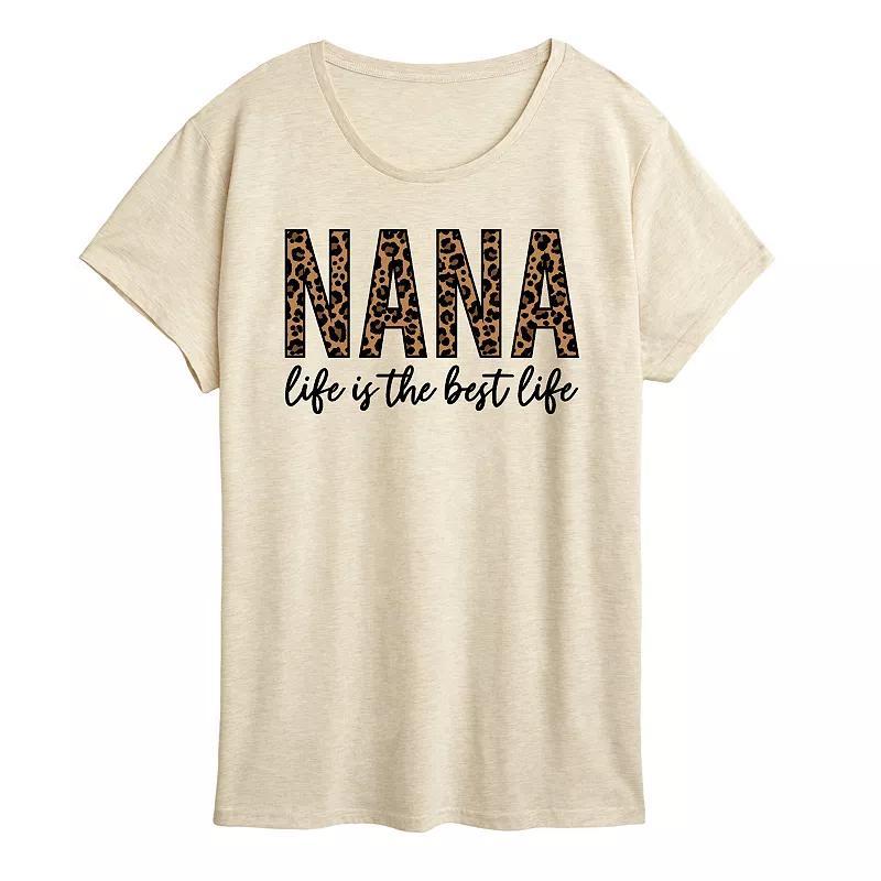 Womens Nana Life Is The Best Life Graphic Tee Product Image